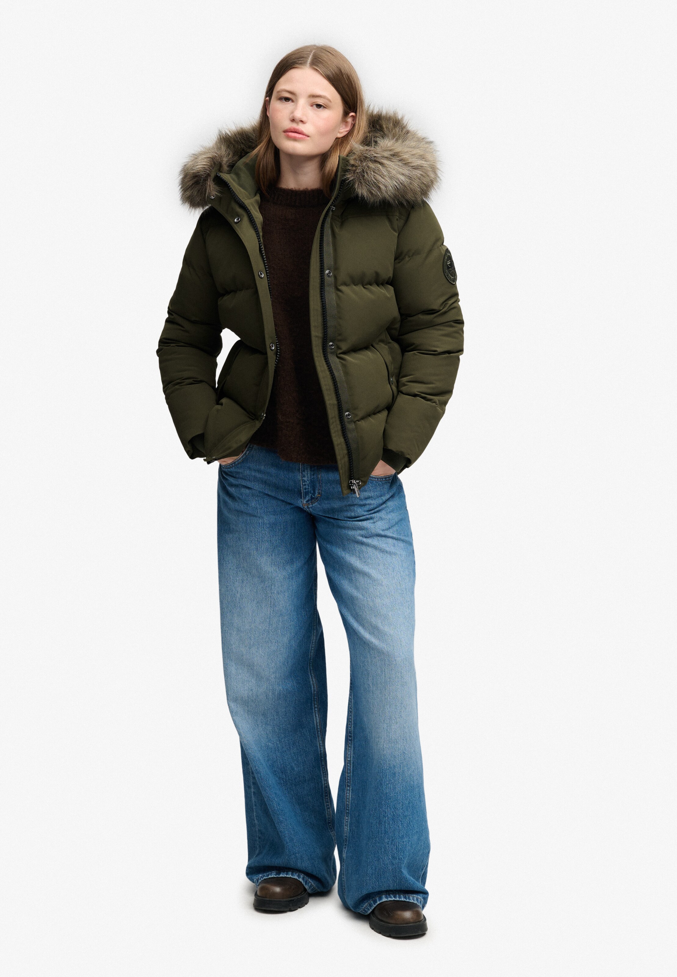 Superdry & Co Winter Jacket 'Everest' in Green