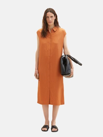 TOM TAILOR Shirt dress in Brown