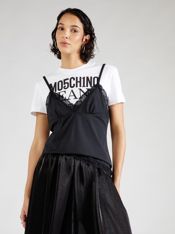 Moschino Jeans T-Shirt in Schwarz: predná strana