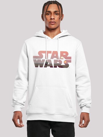 Sweat-shirt 'Star Wars' F4NT4STIC en blanc : devant