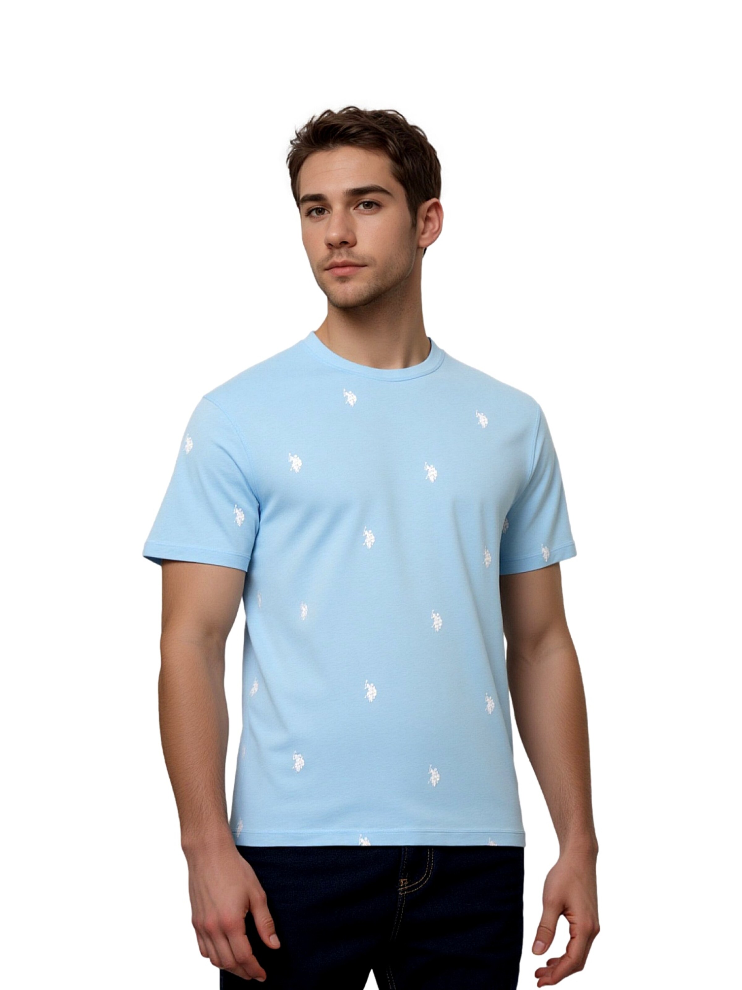 U.S. POLO ASSN. Shirt in Blauw: voorkant