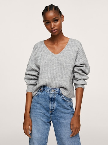 MANGO Sweater 'PICKY' in Grey: front