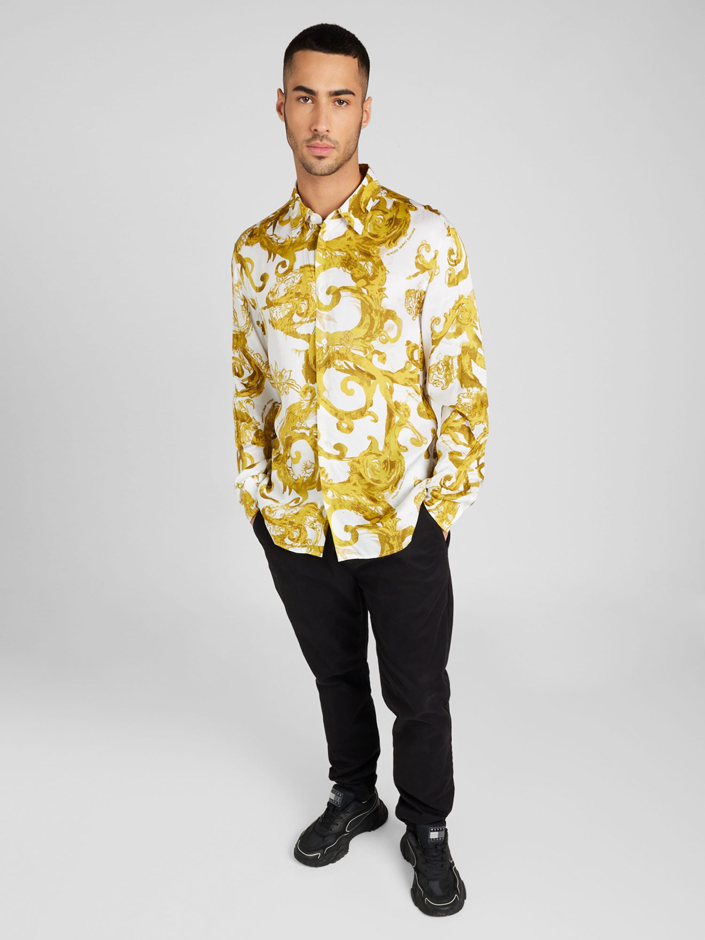 Versace Jeans Couture Comfort fit Overhemd in Wit ABOUT YOU