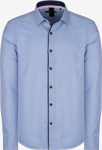 Basics and More Regular fit Button Up Shirt in Blue: front