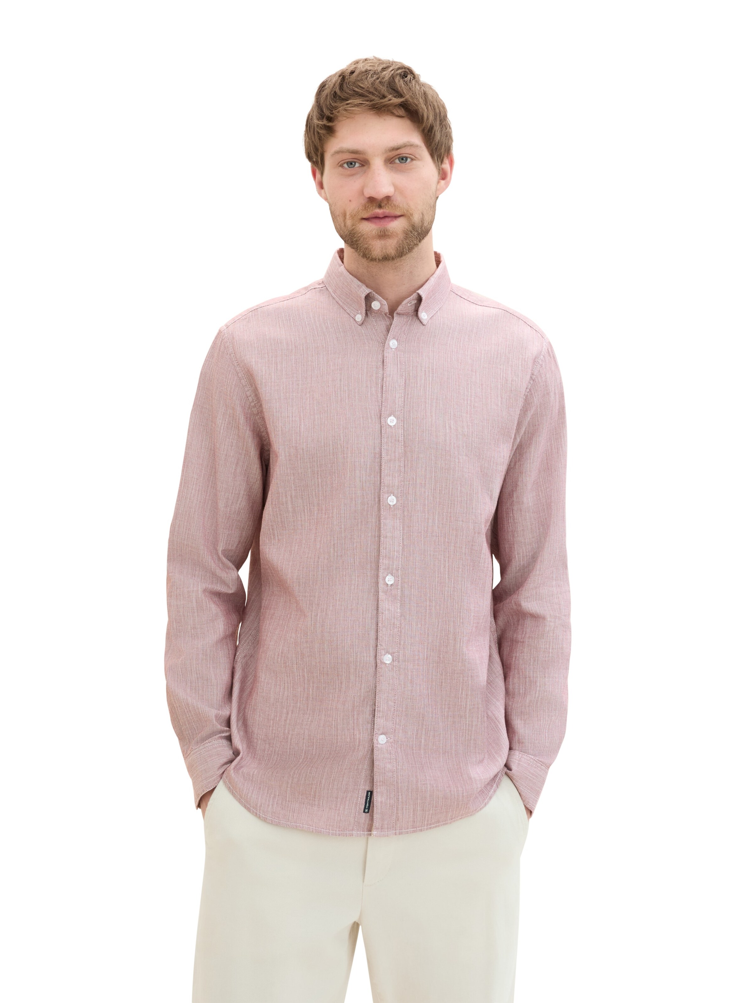TOM TAILOR Regular Fit Hemd in Pink: Vorderseite