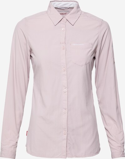 CRAGHOPPERS Athletic button up shirt 'NosiLife Bardo' in Pastel purple / White, Item view