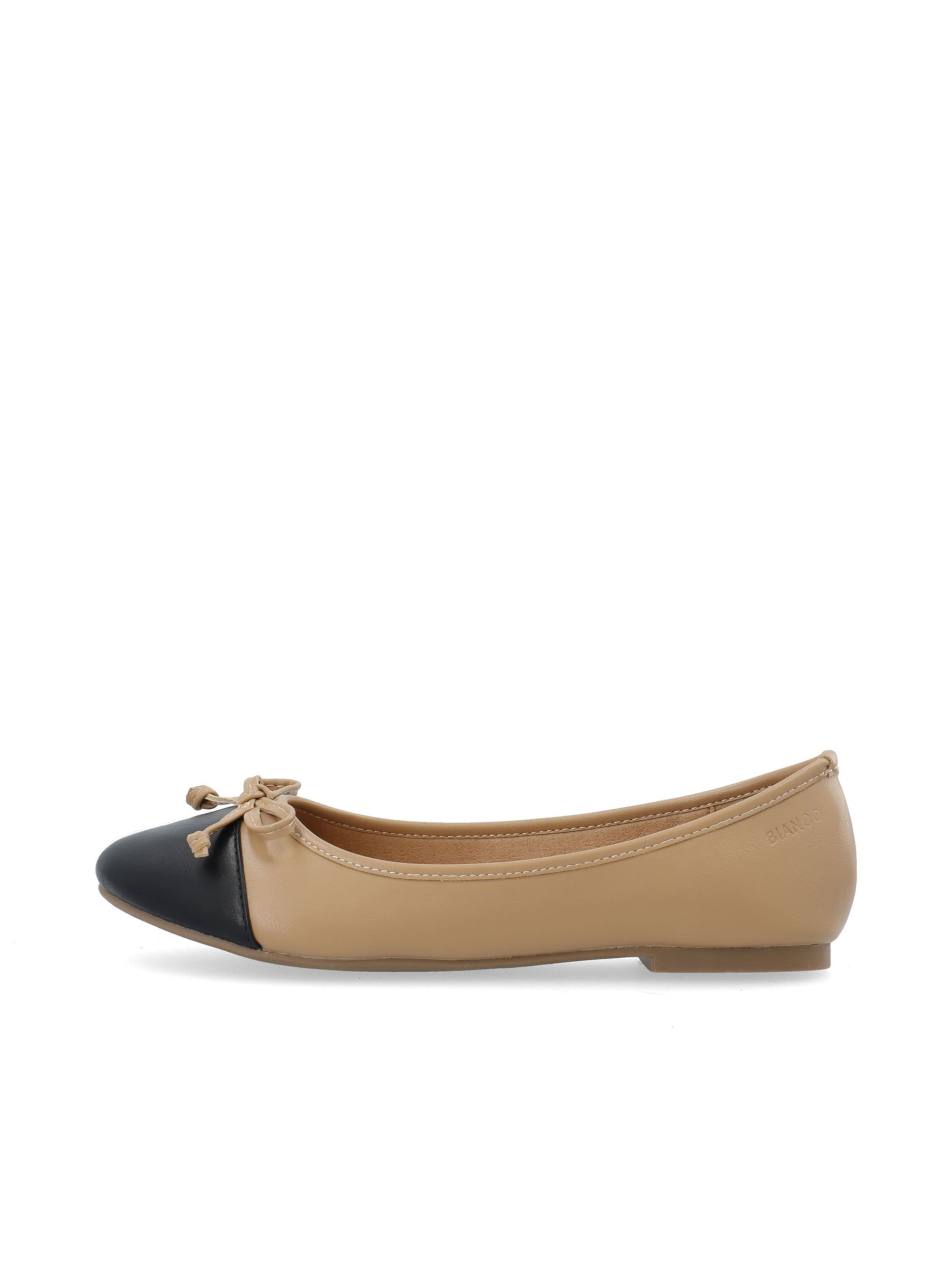 Bianco Балетки 'Celine' в Бежевый: спереди