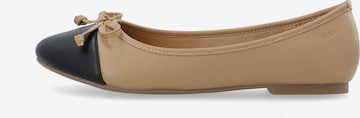 Bianco - Bailarina 'Celine' en beige: frente