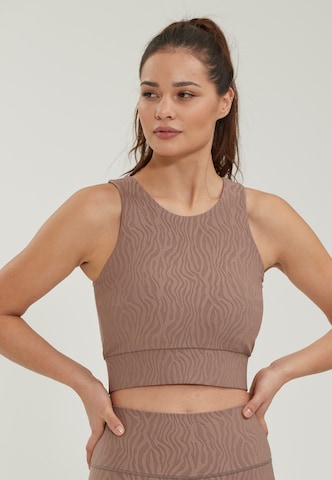 Athlecia Bralette Sports bra 'Alma' in Brown: front