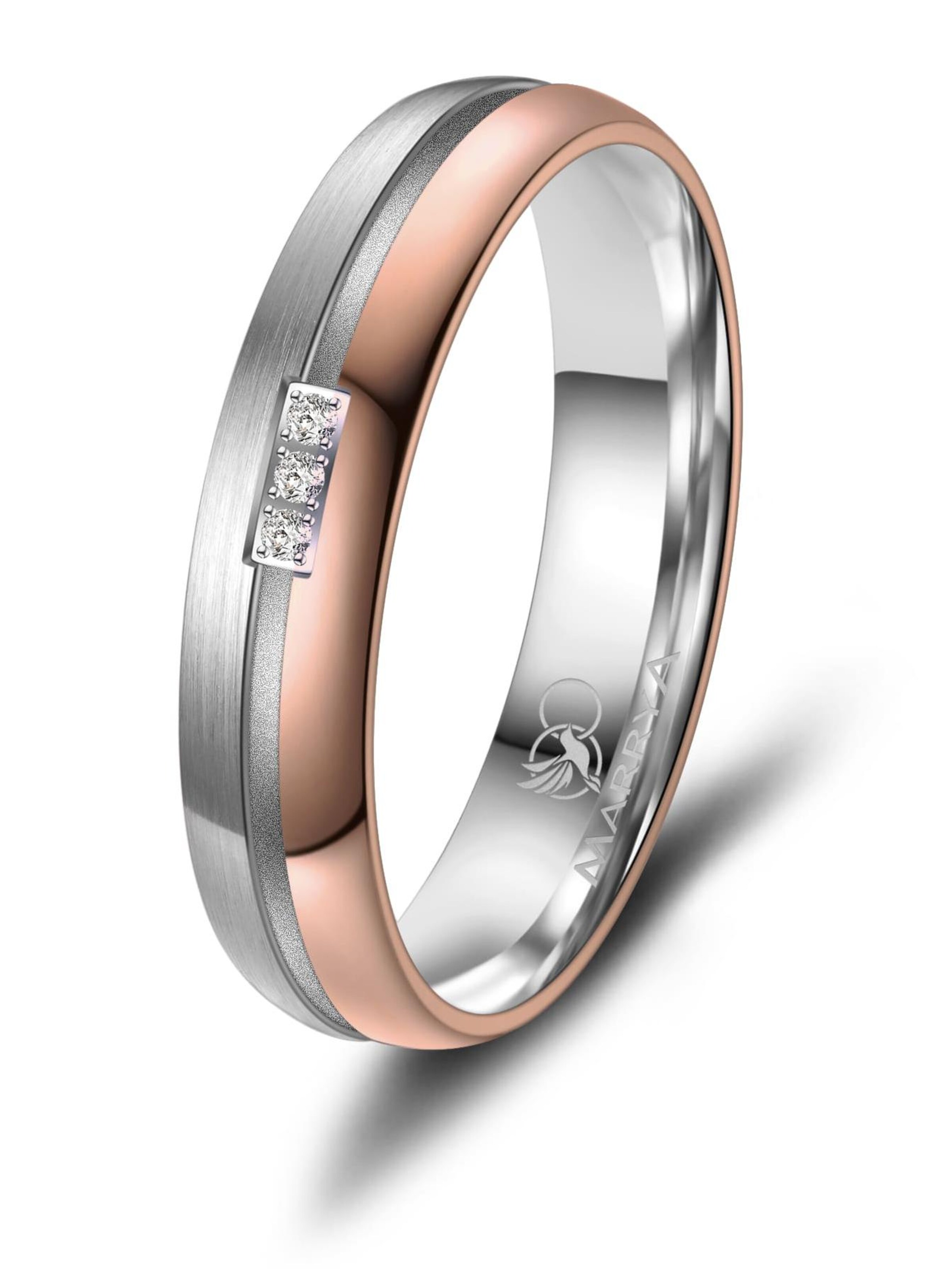 MARRYA Ring 'MARRYA TI-14 Ehering aus Titan'‌‌‌‌‌‌‌‌‌ in Silber