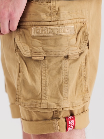 ALPHA INDUSTRIES Regular Shorts in Beige