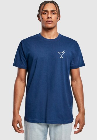 Maglietta 'Cocktail' di Merchcode in blu: frontale