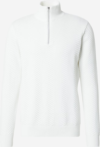 Kronstadt Pulover 'Carlo' | bela barva: sprednja stran