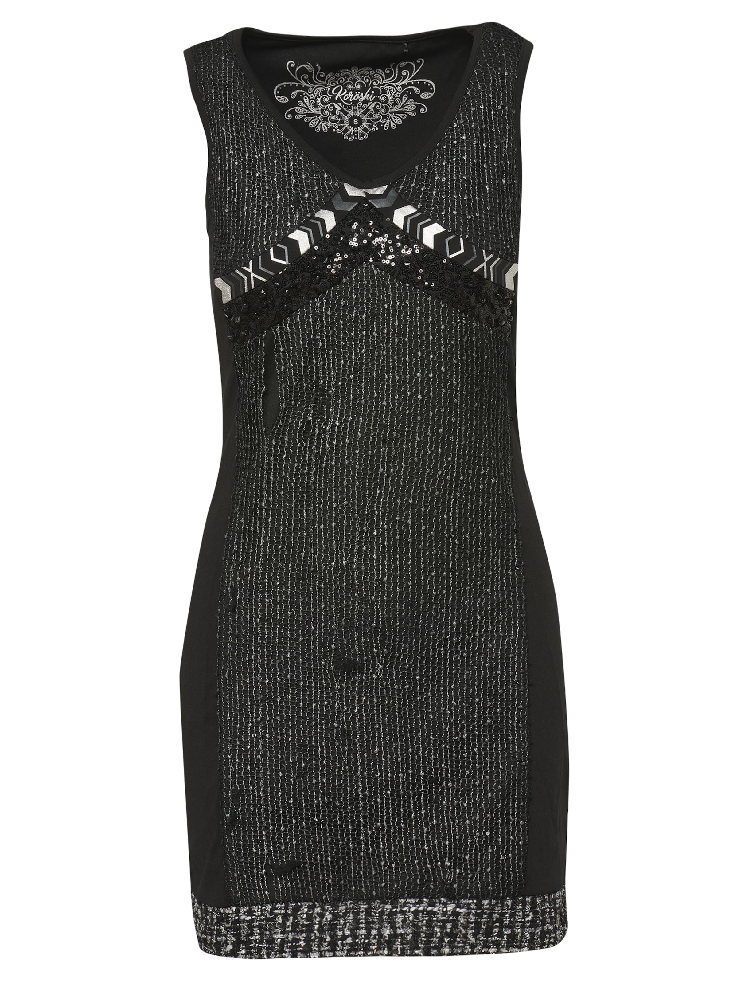 KOROSHI Jurk in Zwart: voorkant