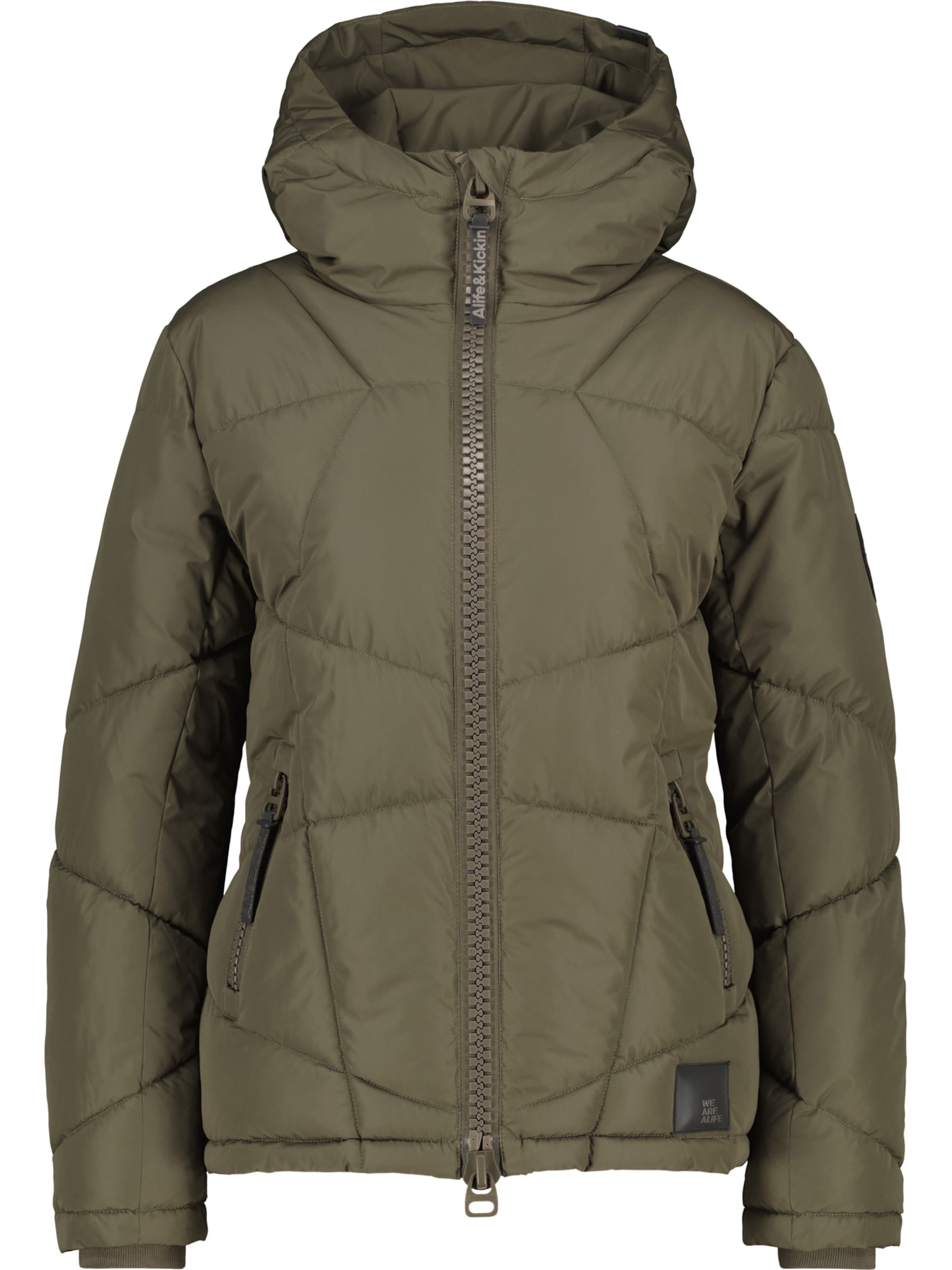 alife & kickin Winter Jacket 'Kasandra' in Green: front