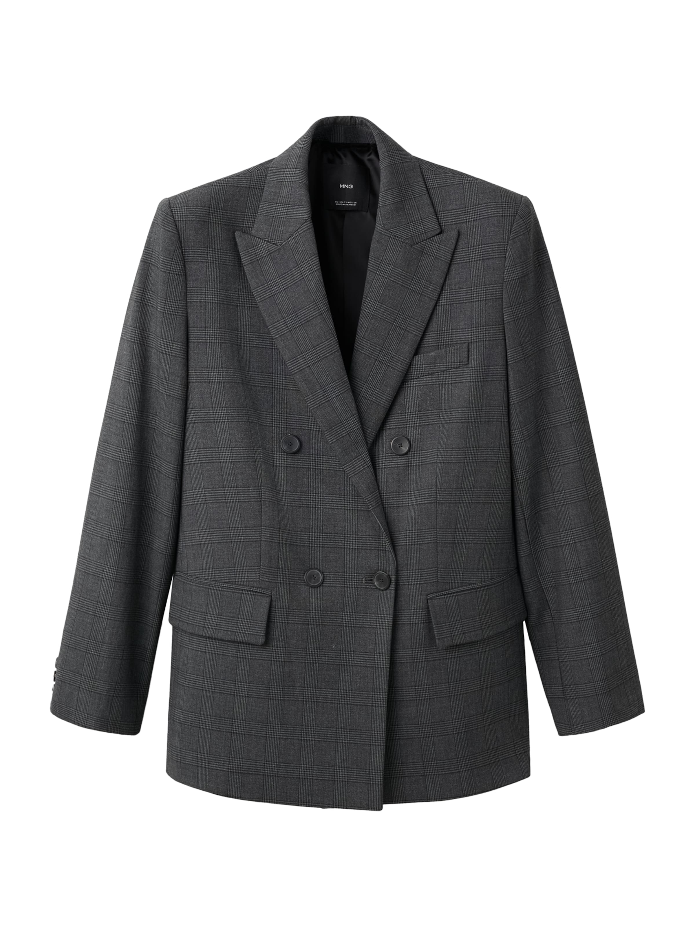 MANGO Blazer 'Teriyaki' | siva barva: sprednja stran