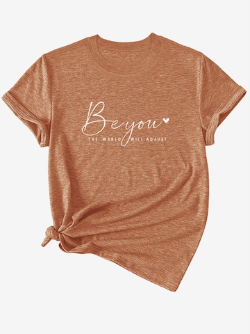 GORHEY Shirt in Bruin: voorkant