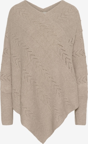 Cape 'CRHoliday' Cream en gris : devant