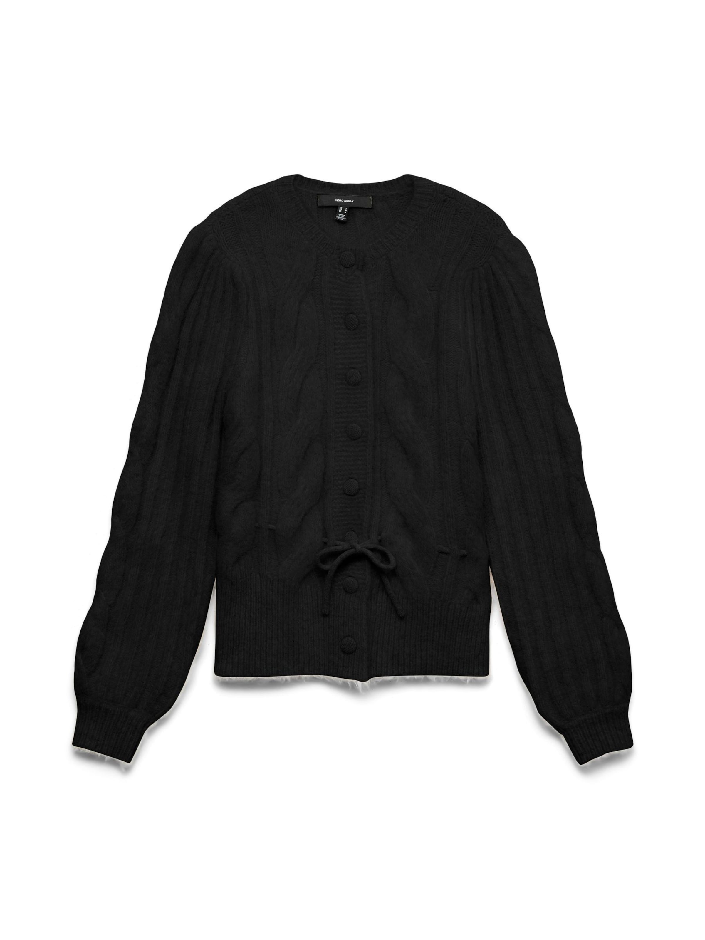 Cardigan 'VMLISA' VERO MODA en noir : devant