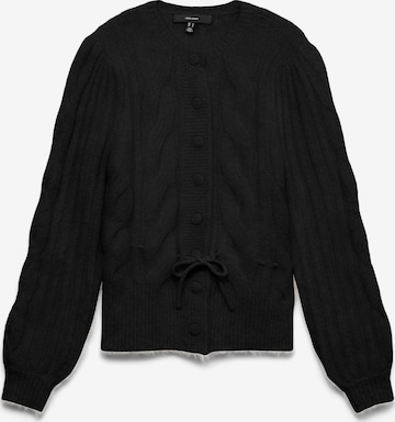 VERO MODA Knit cardigan 'VMLISA' in Black: front