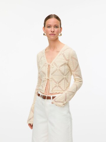 VERO MODA Gebreid vest 'VMLola' in Beige: voorkant