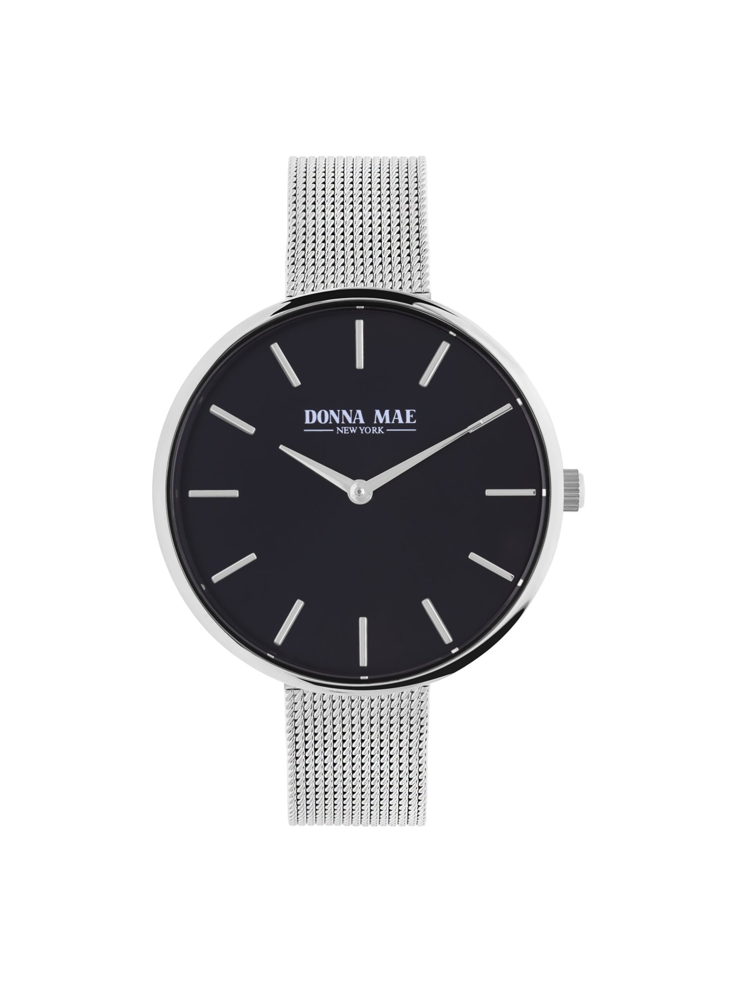 Lucardi Analoog horloge 'Masche' in Zilver: voorkant