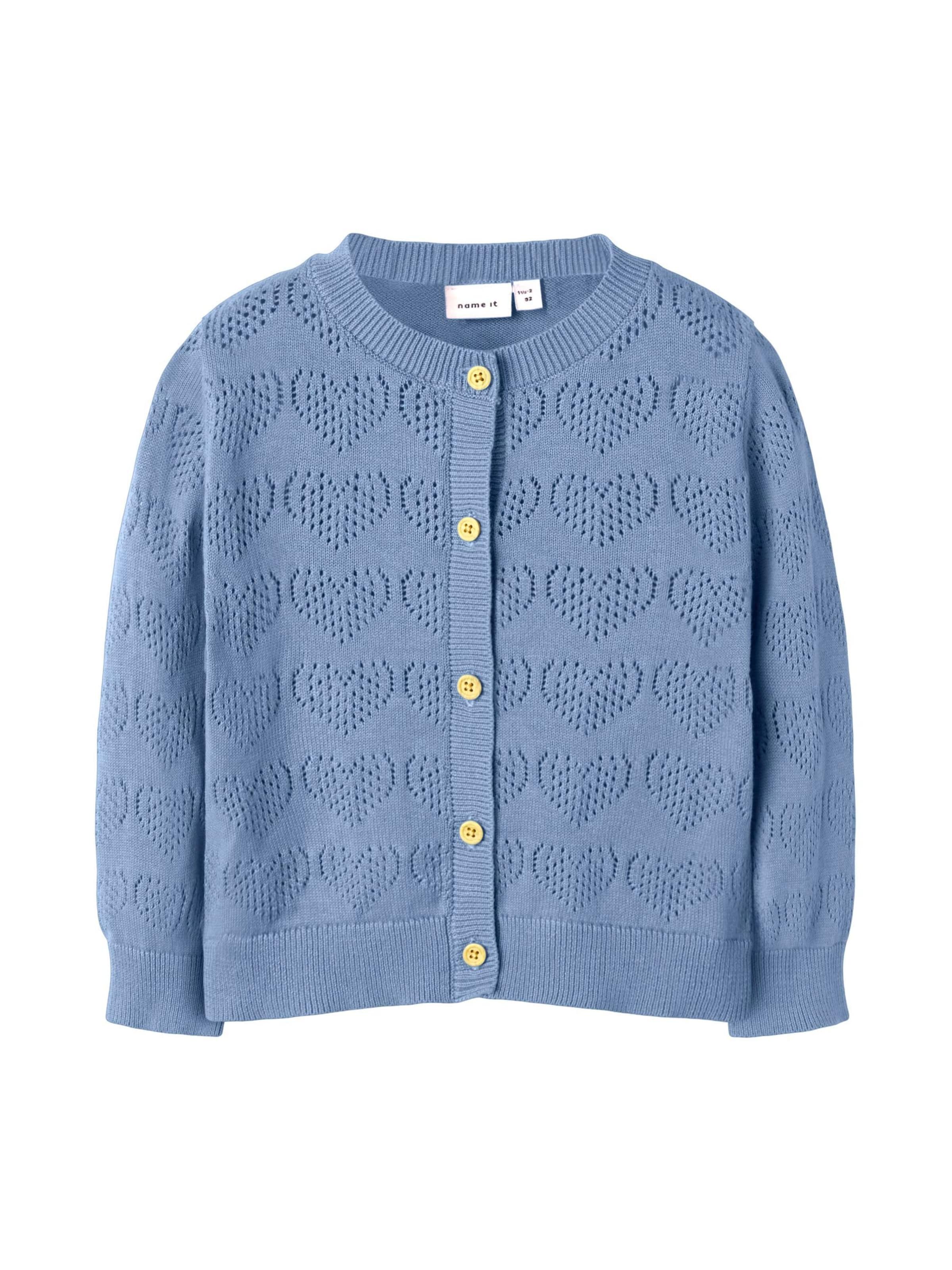 NAME IT - Cárdigan en azul: frente