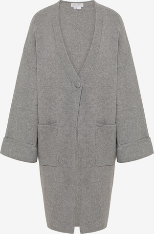 RISA Knit Cardigan in Grey: front