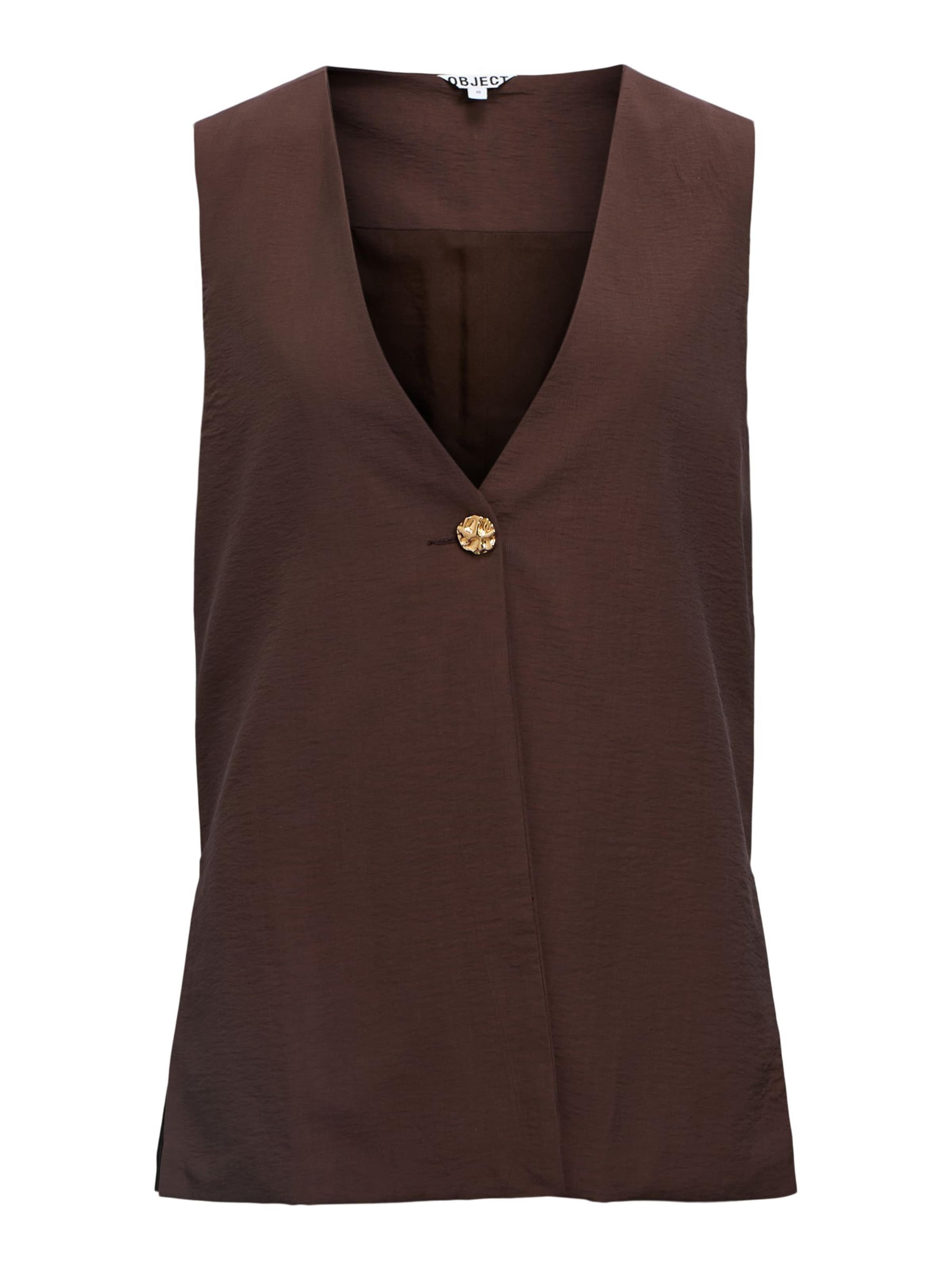 OBJECT Vest 'OBJIsla' in Brown: front