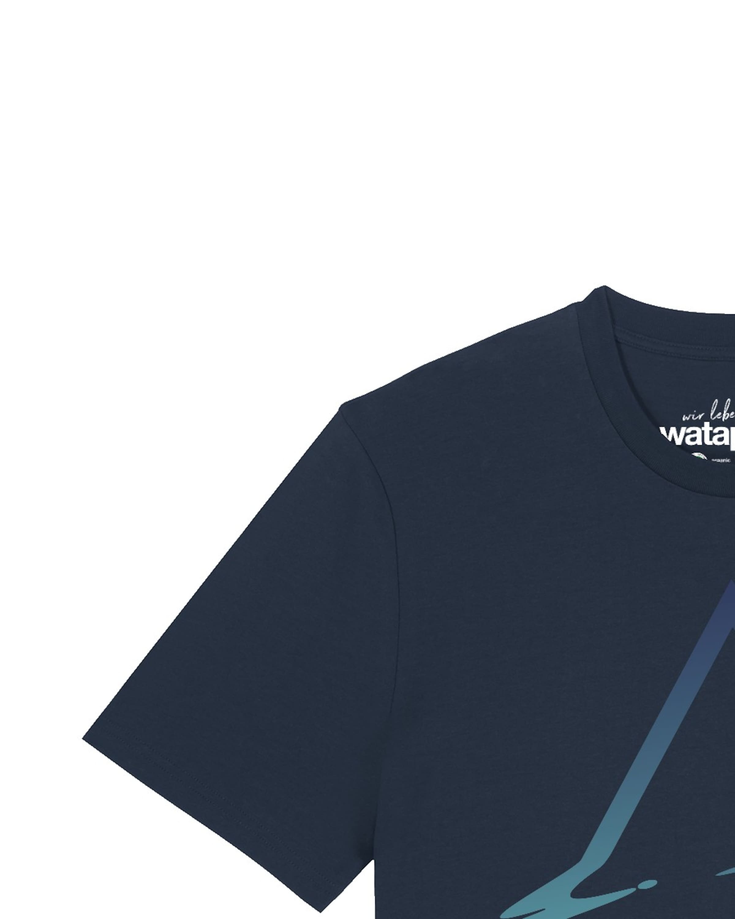 T-Shirt ' Triangle ' Watapparel en bleu