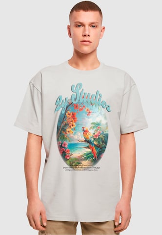 2Y Premium Shirt 'Paradise' in Grau: Vorderseite