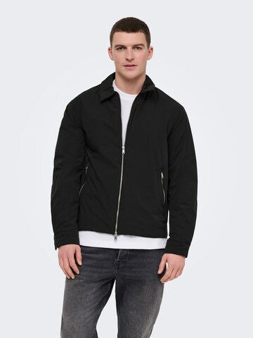 Only & Sons - Chaqueta de entretiempo 'ONSYuri' en negro: frente