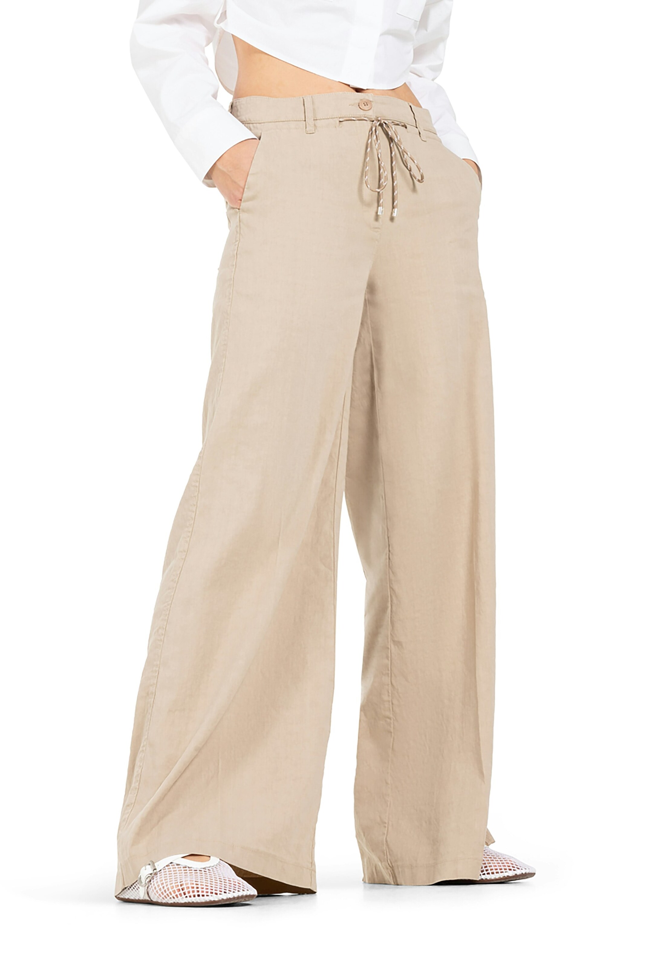 Regular Pantalon 'Adrienne' Cambio en beige