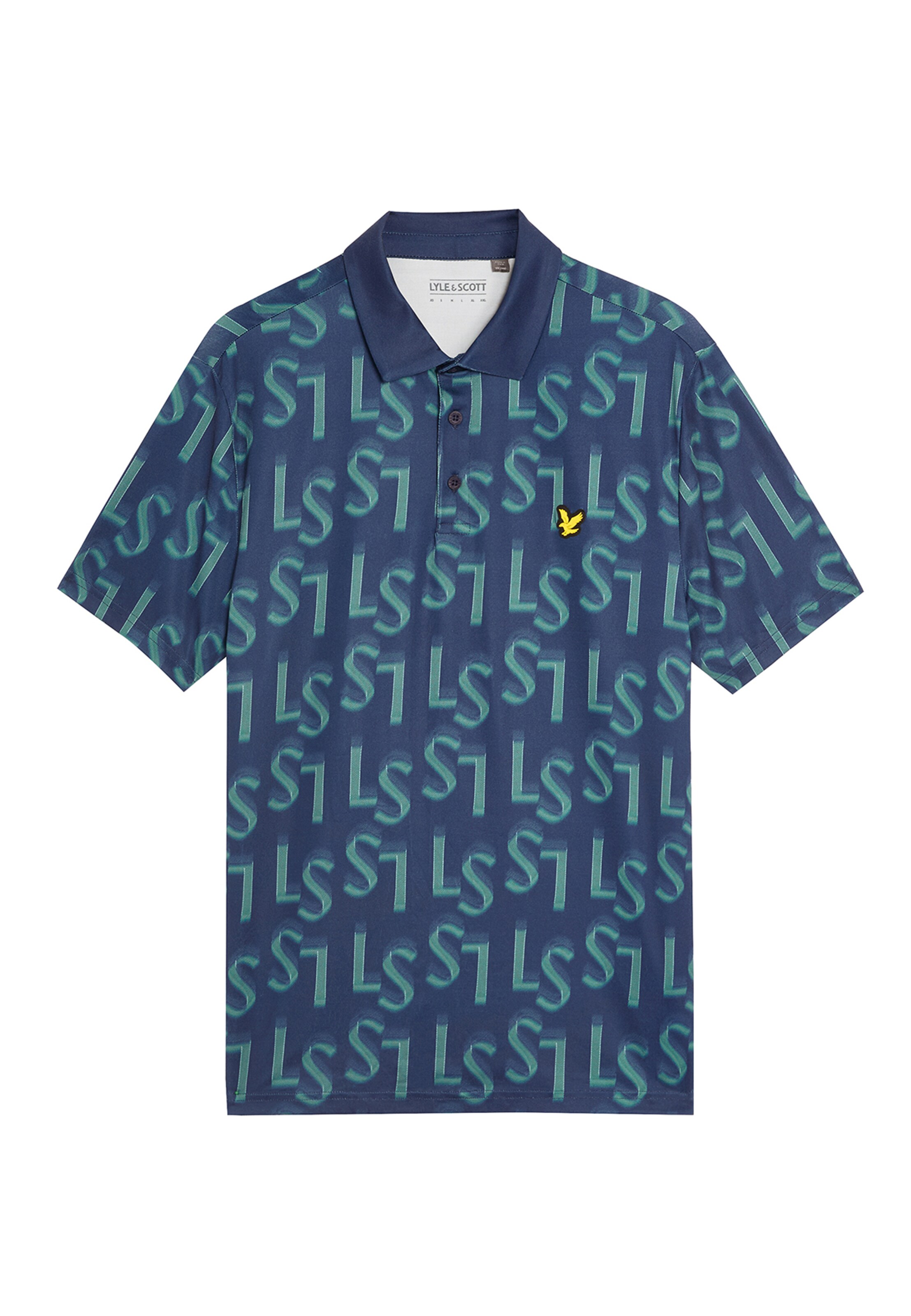 Lyle & Scott Shirt in de kleur Donkerblauw / Smaragd, Productweergave