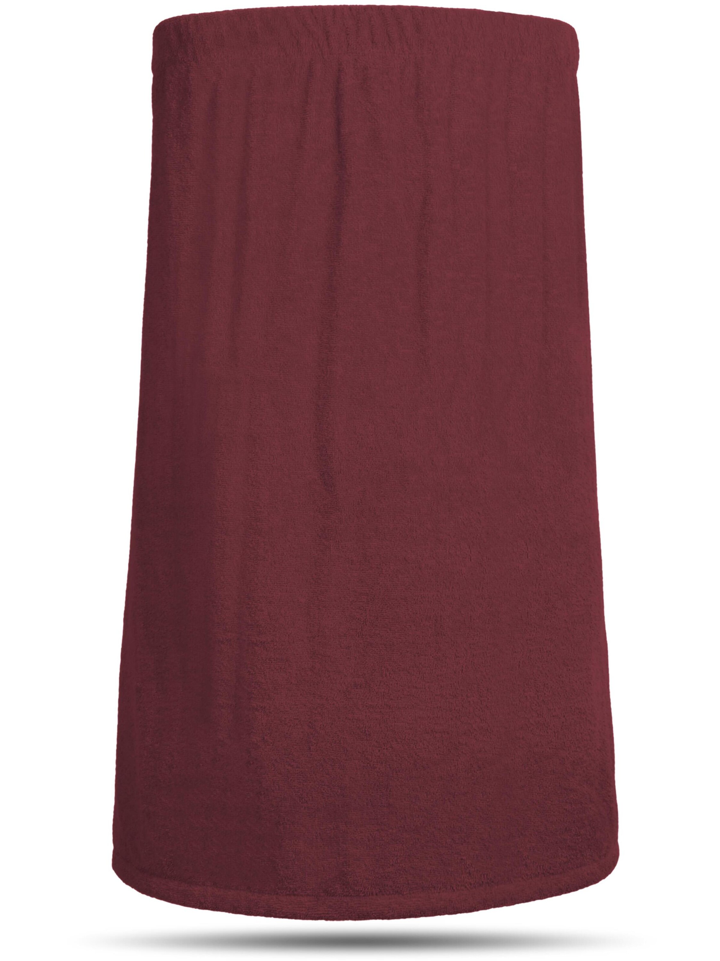 normani Short Bathrobe in Red