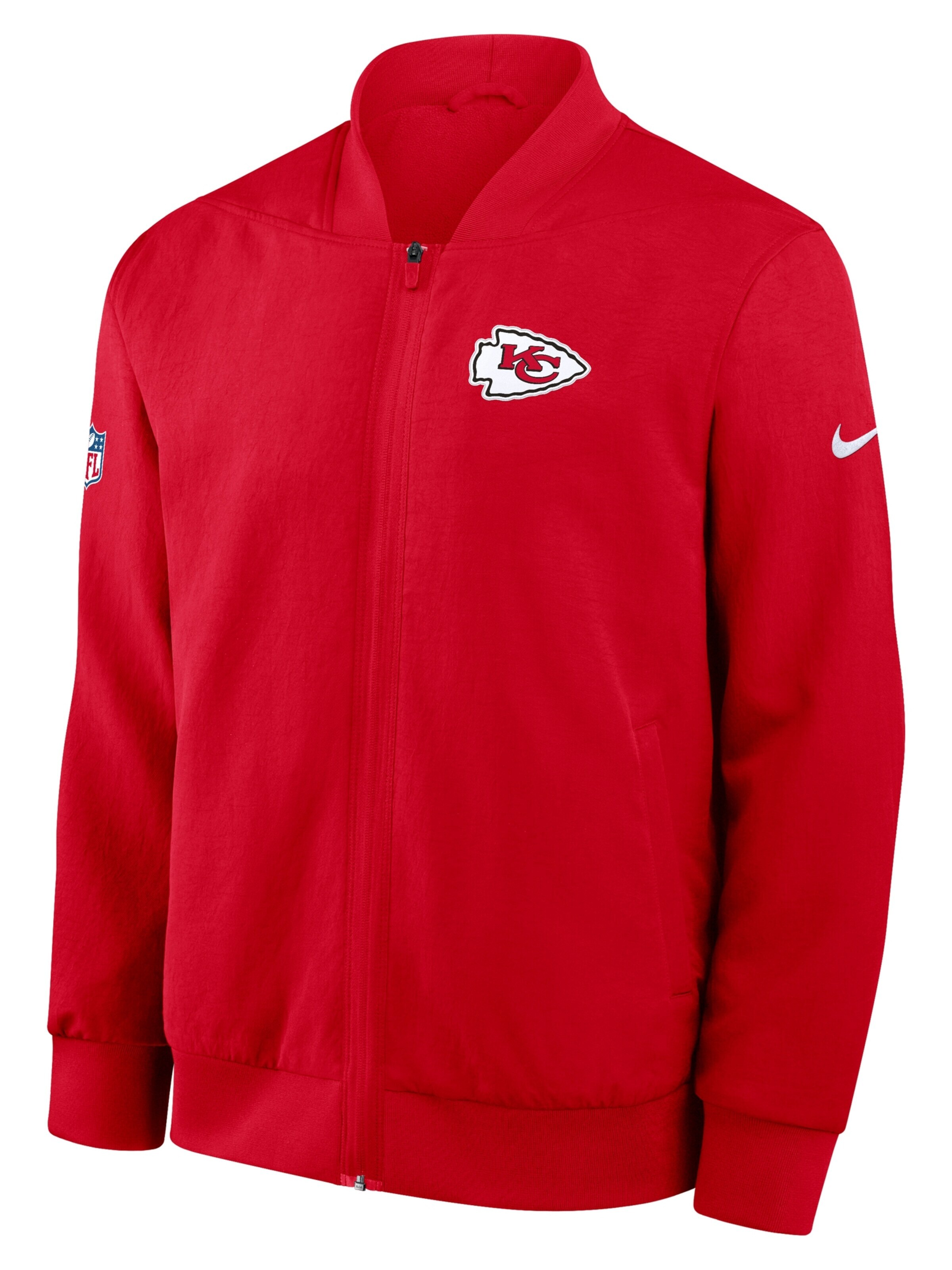 NIKE Athletic Jacket 'Kansas City Chiefs Nike NFL' in Red: front