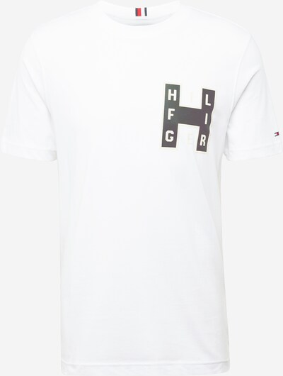 TOMMY HILFIGER T-Shirt 'VARSITY' en noir / blanc, Vue avec produit