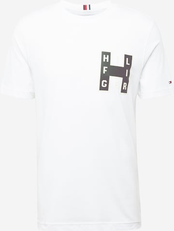 TOMMY HILFIGER Shirt 'VARSITY' in Wit: voorkant