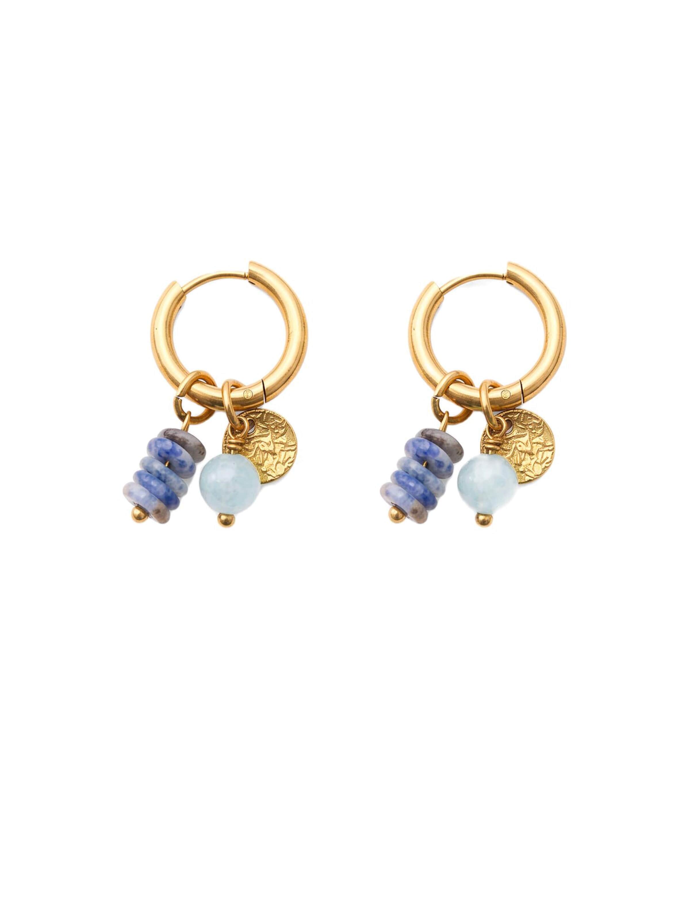 Nemomatheo Earrings 'Voyage' in Gold: front