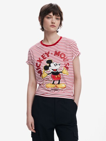 Desigual Футболка 'Mickey Mouse' в Красный: спереди
