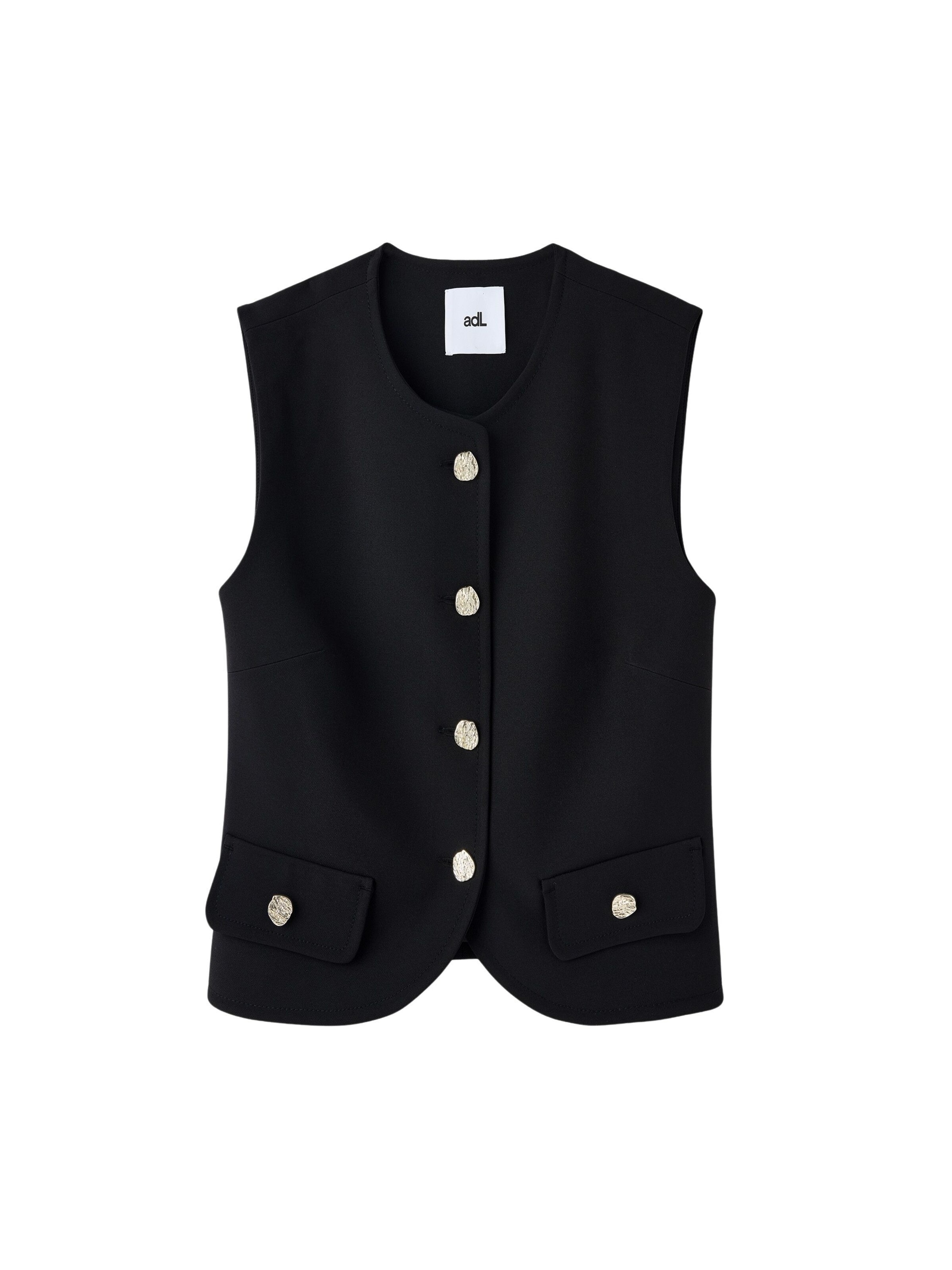 adl Vest in Black: front