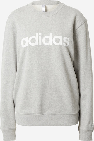 ADIDAS SPORTSWEAR Sportsweatshirt 'Essentials Linear French Terry' i grå: forside