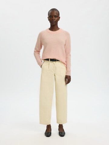 SELECTED Pulóver 'SLFLULU' - rózsaszín