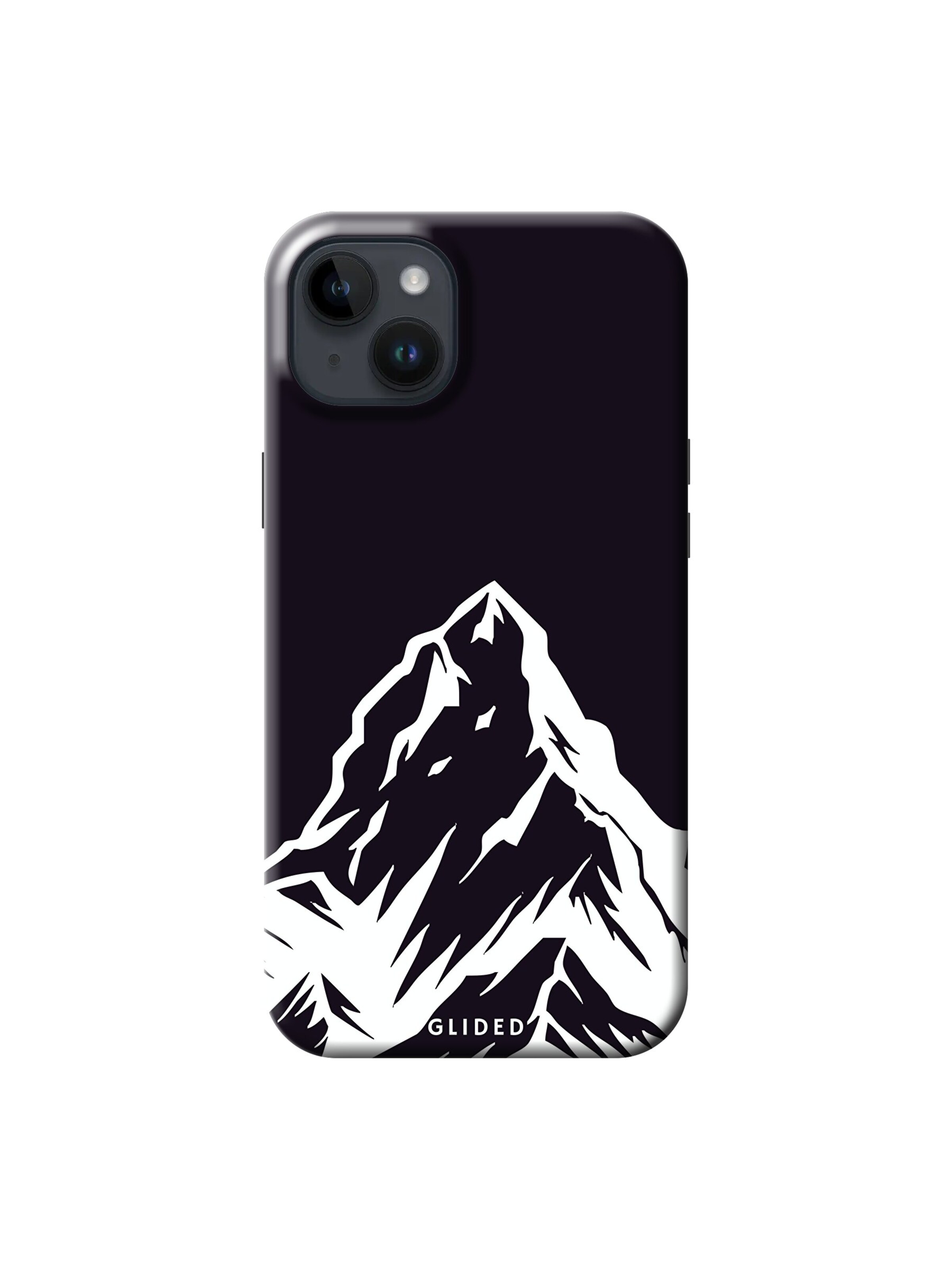 Glided Smartphonehülle 'Alpine Adventure Glided Handyhülle' in Schwarz: Vorderseite