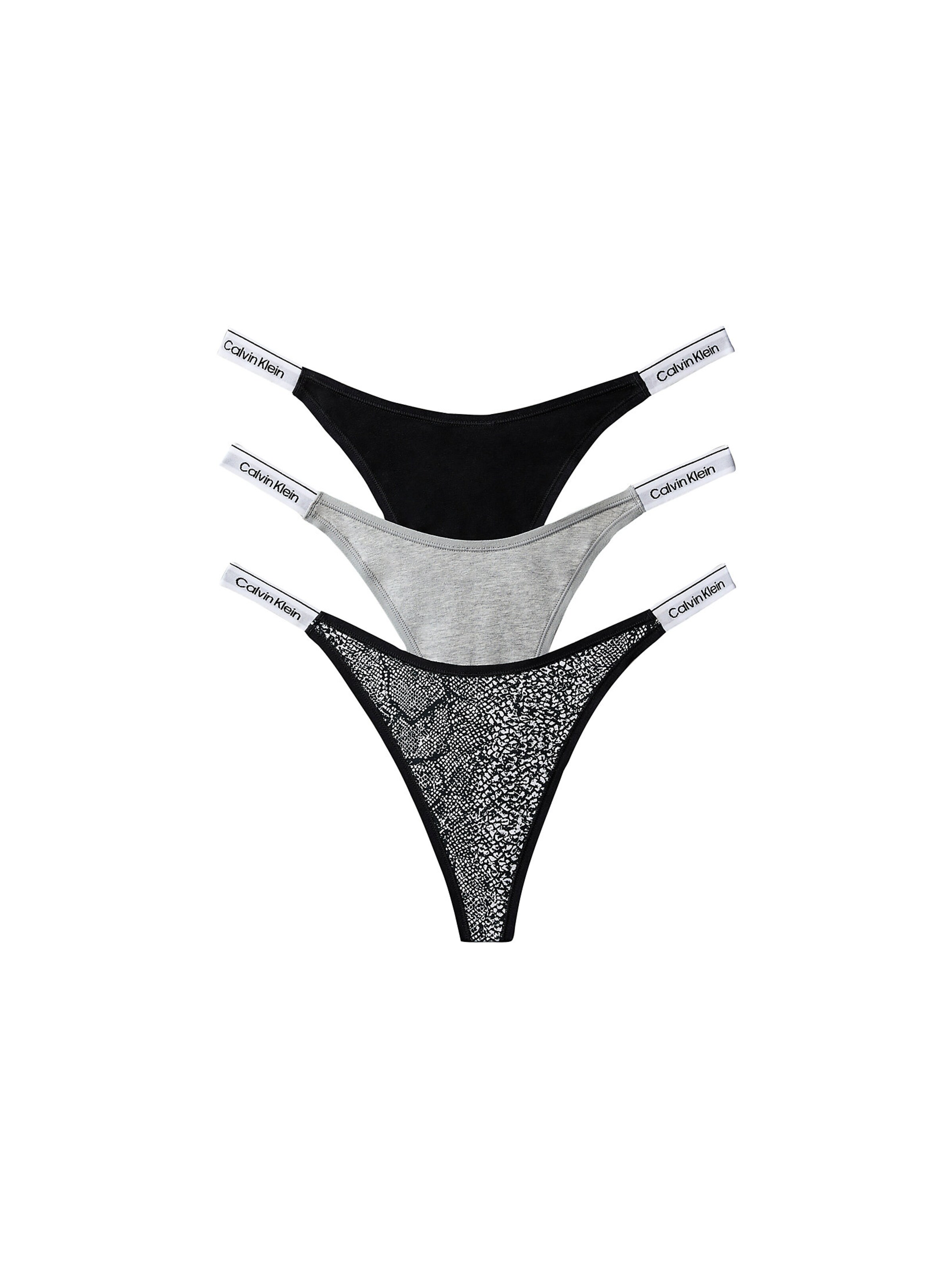 Calvin Klein Underwear String in Grijs: voorkant