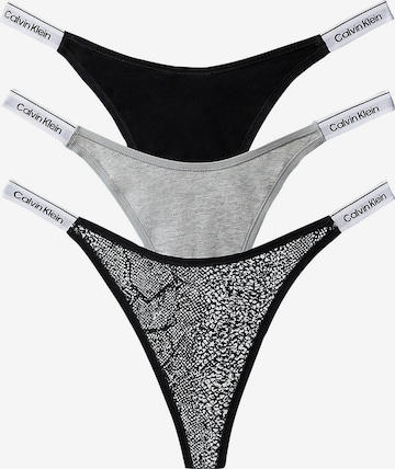 Calvin Klein Underwear String in Grijs: voorkant