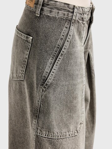 IT'S BASIC Vat Jeans 'BARREL BALLOON MID RISE JEANS' in Grijs