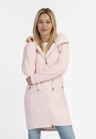 Jachetă  fleece 'Kawai' de la Schmuddelwedda pe roz: față