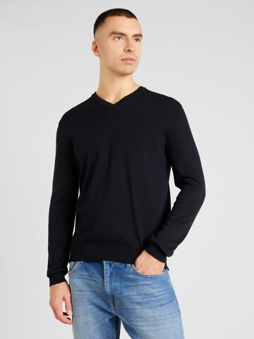 UNITED COLORS OF BENETTON Regular fit Sweater in Black: front