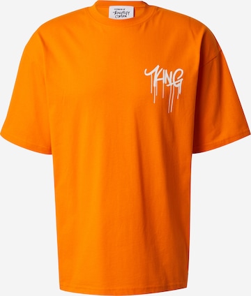ABOUT YOU x Kingsley Coman Koszulka 'Aaron' w kolorze pomarańczowy: przód